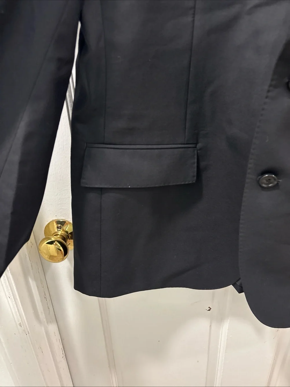 J.Crew Men’s Ludlow Slim Fit 2 Button Blazer Loro Piana Superfine Wool 42R Black